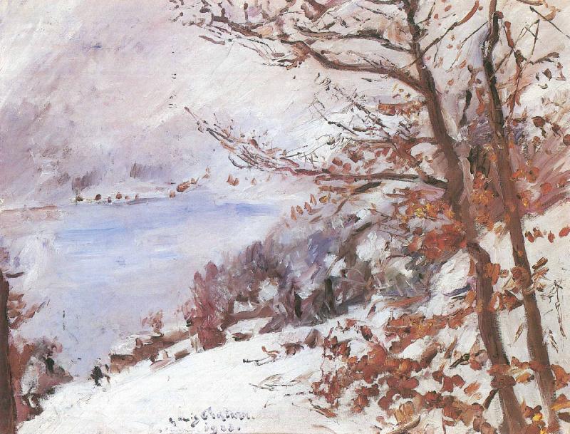 Lovis Corinth Walchensee im Winter oil painting image